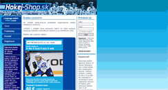 Desktop Screenshot of hokej-shop.sk